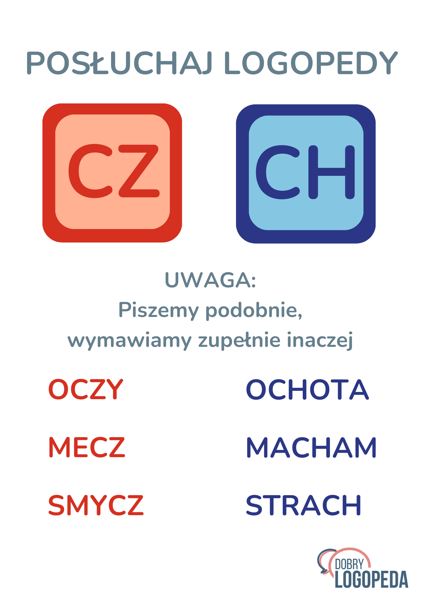 Karty Pracy „głoski Ch I Cz” Dobry Logopeda 0854